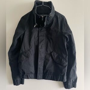 TNA high collar black zip up jacket